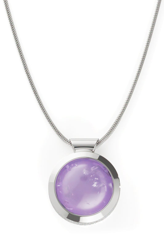 Ovalis Necklace Amethyst Pink