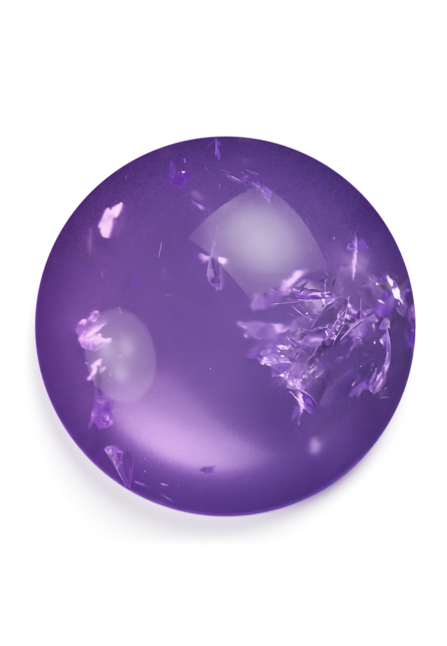 Ovalis gemstone amethyst