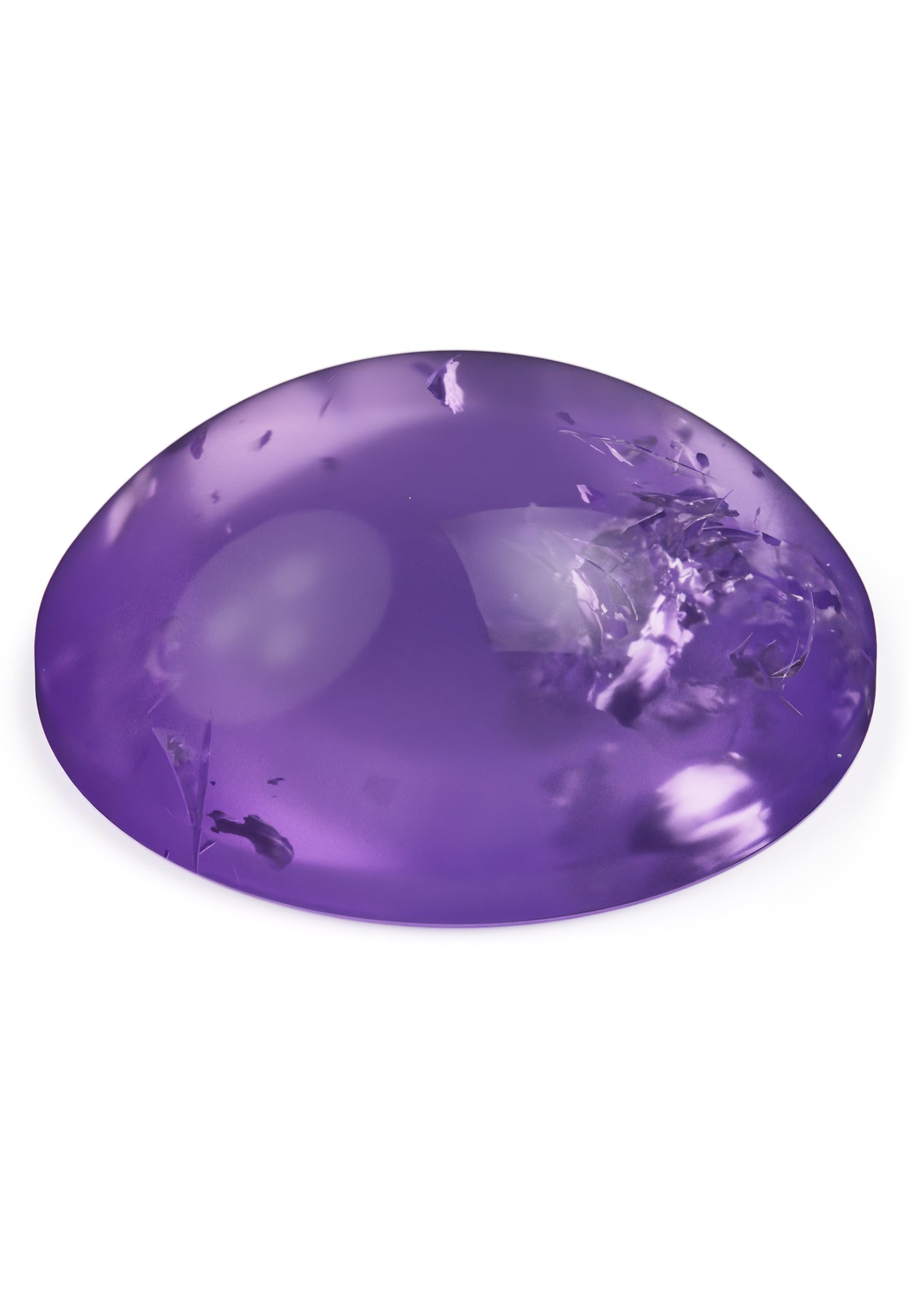 Ovalis gemstone amethyst