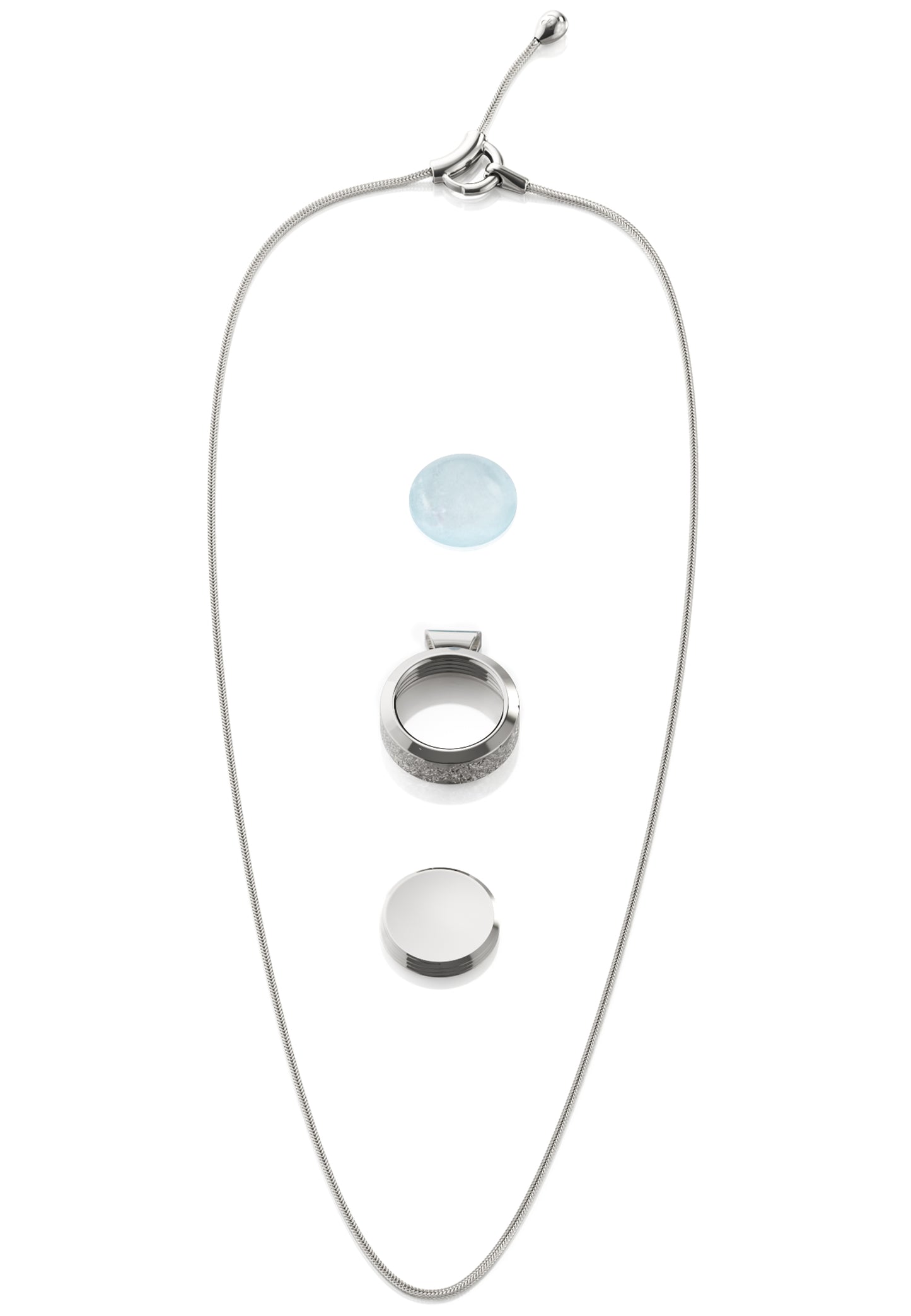 Ovalis Halskette Aquamarin