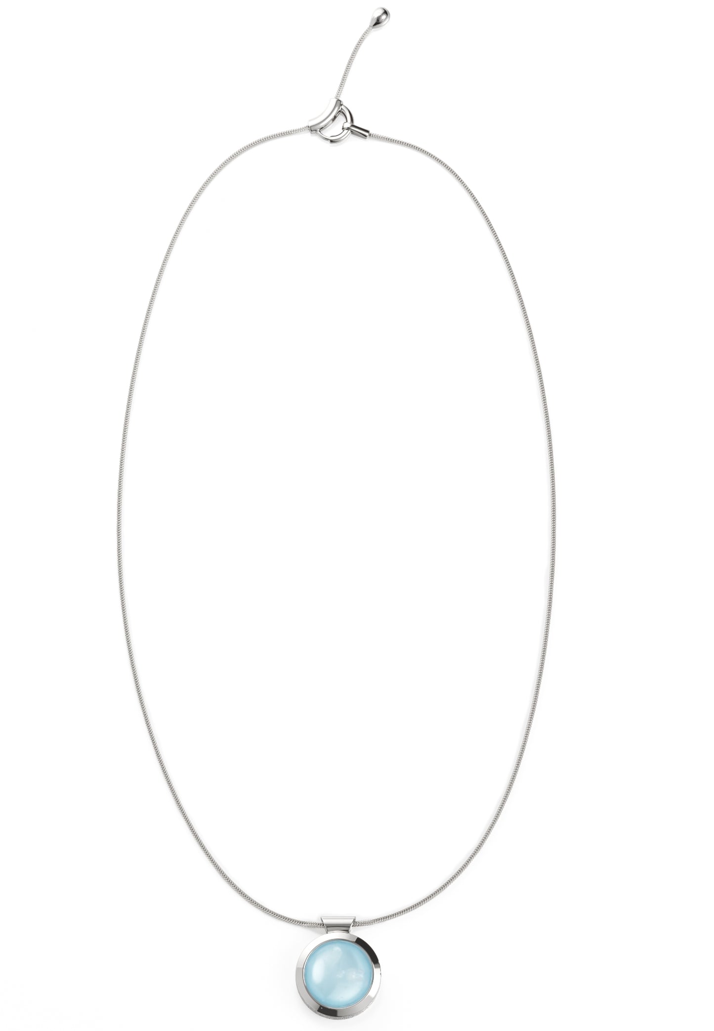 Ovalis Halskette Aquamarin