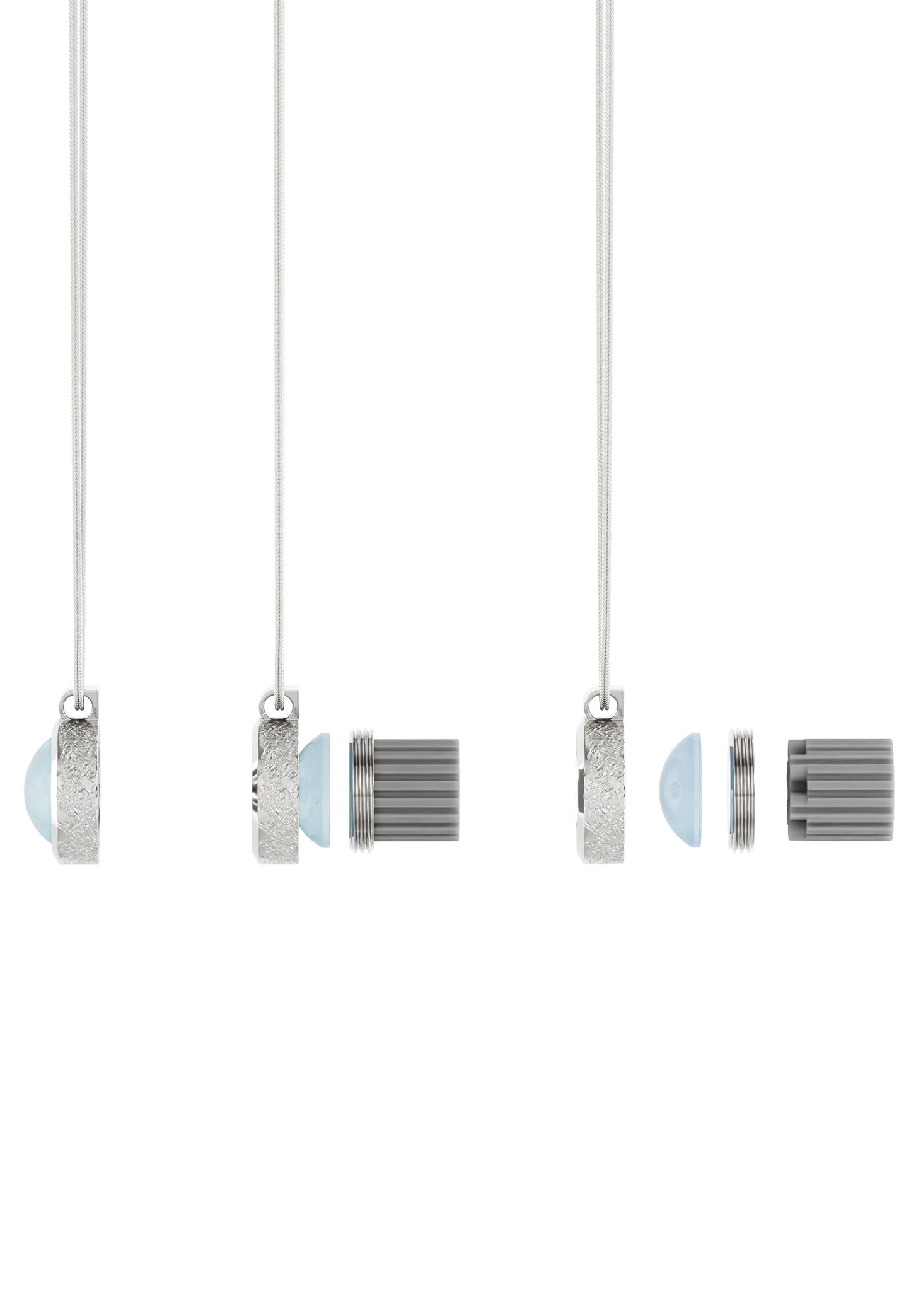 Ovalis Halskette Aquamarin