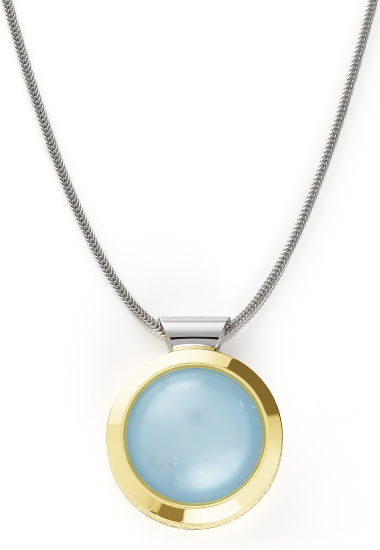 Ovalis Halskette Aquamarin
