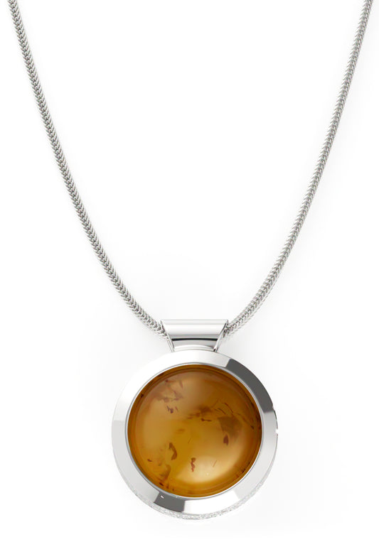 Ovalis Necklace Dark Amber