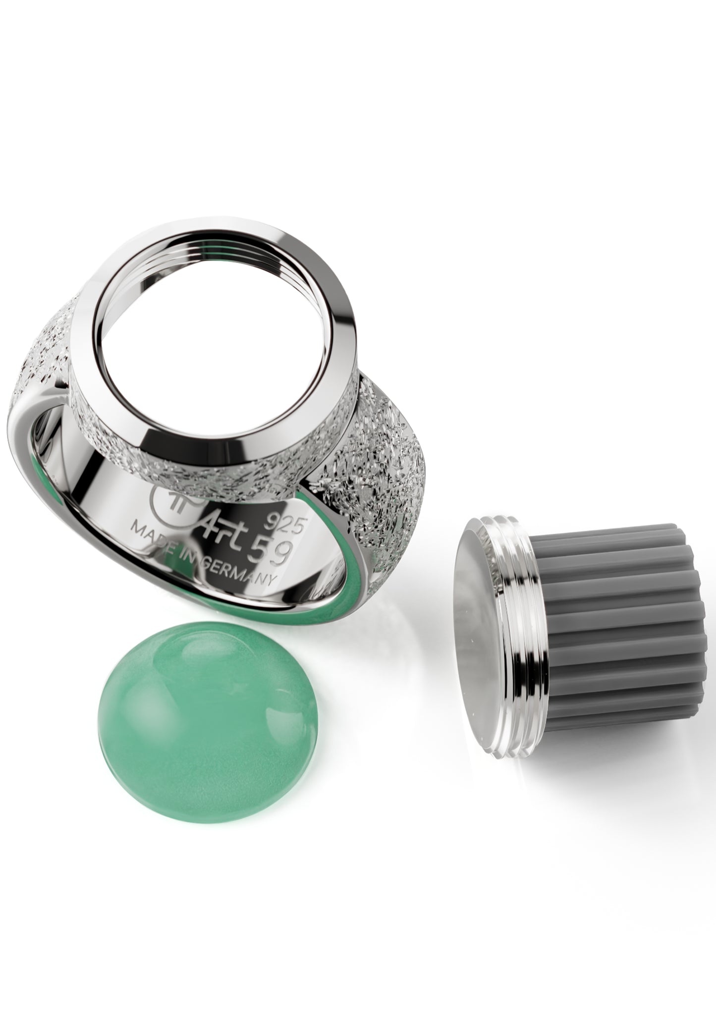 Ovalis ring chrysoprase