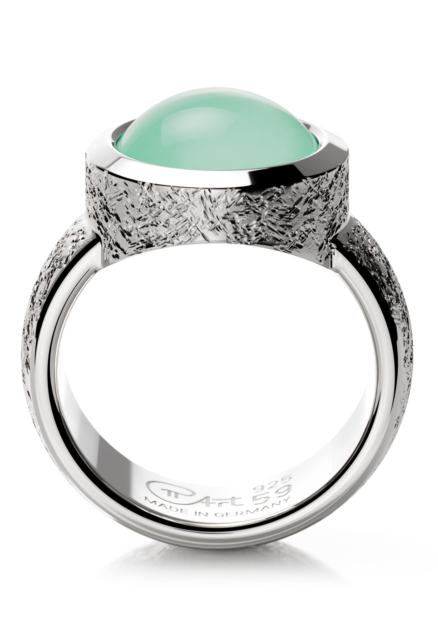 Ovalis ring chrysoprase