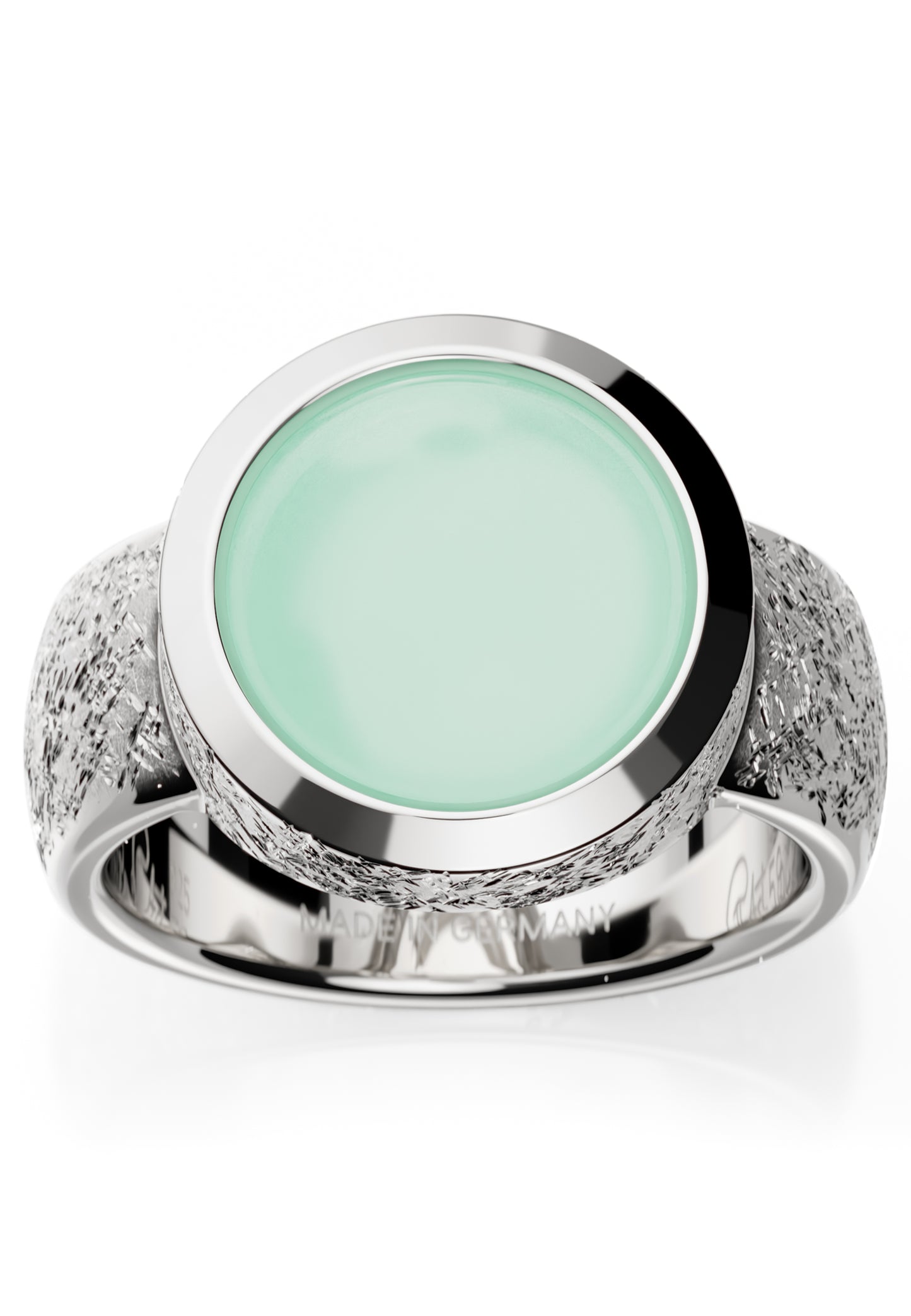 Ovalis ring chrysoprase