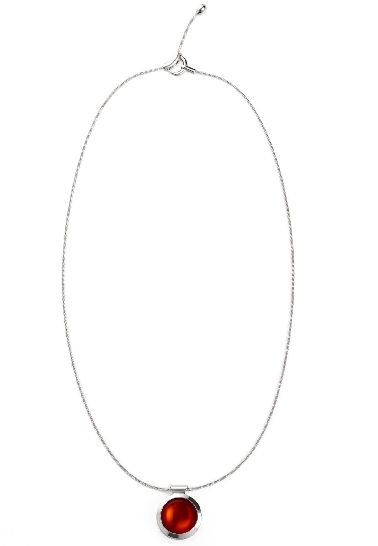 Ovalis Halskette Granat