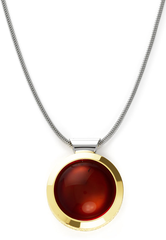 Ovalis necklace garnet