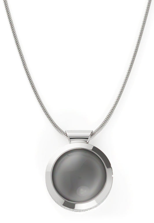 Ovalis Necklace Moonstone Gray